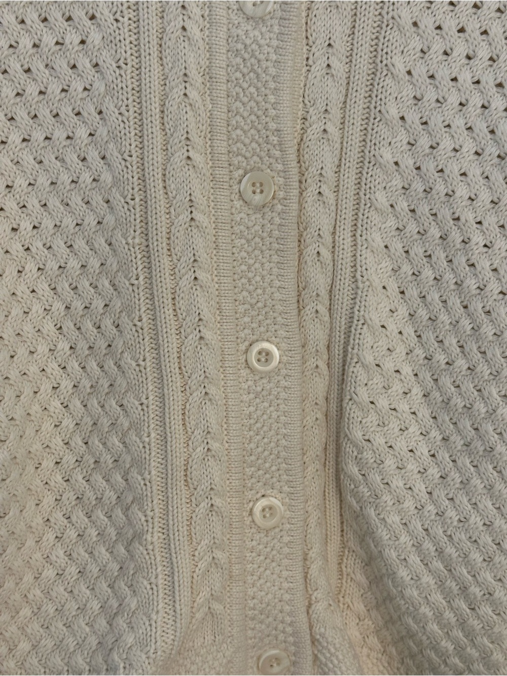 L.L.Bean Women's Signature Cotton Fisherman Sweater Size Large - Picture 8 of 9